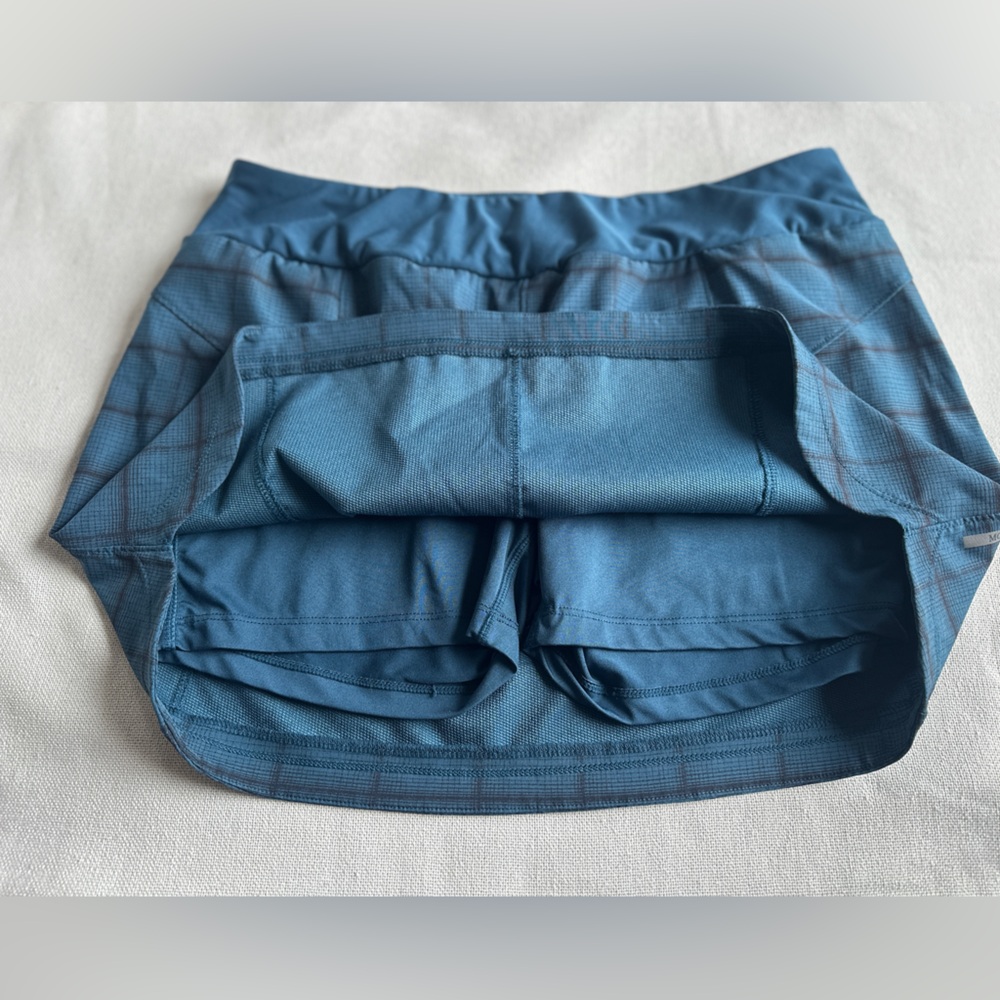MONDETTA Athleisure Blue Plaid Mini Skort | Women’s L